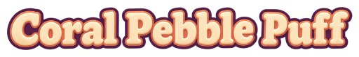 Coral Pebble Puff
