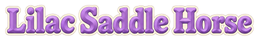 Lilac Saddle Horse