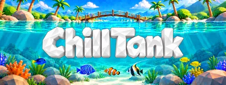 ChillTank Steam capsule with a centered white polygon wordmark