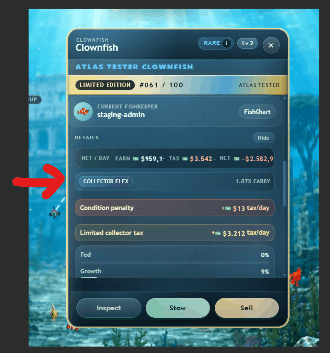 New fish carry badge preview