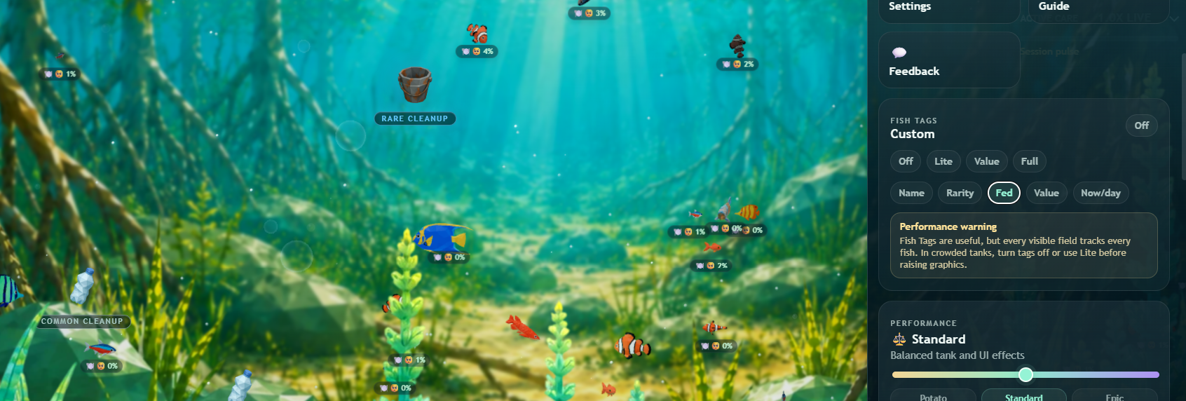 New Fed Indicator For Fishtags, Also Now Day Tag Possible