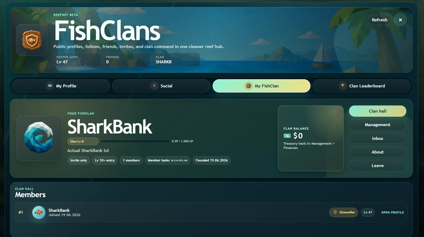 Fishclans Clan Hall