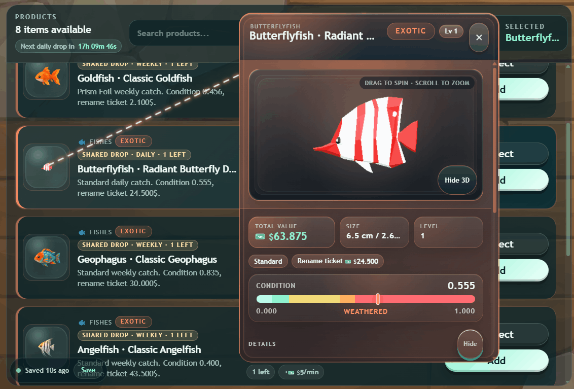Fish skin update preview